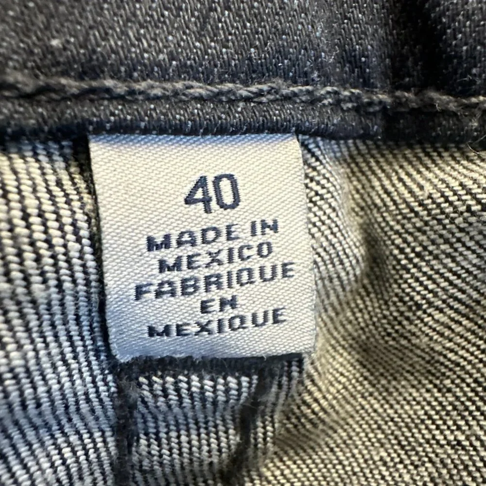True Religion Jeans Mens 40x34 Blue Denim Straight‎ Zipper Pockets Old Croaker